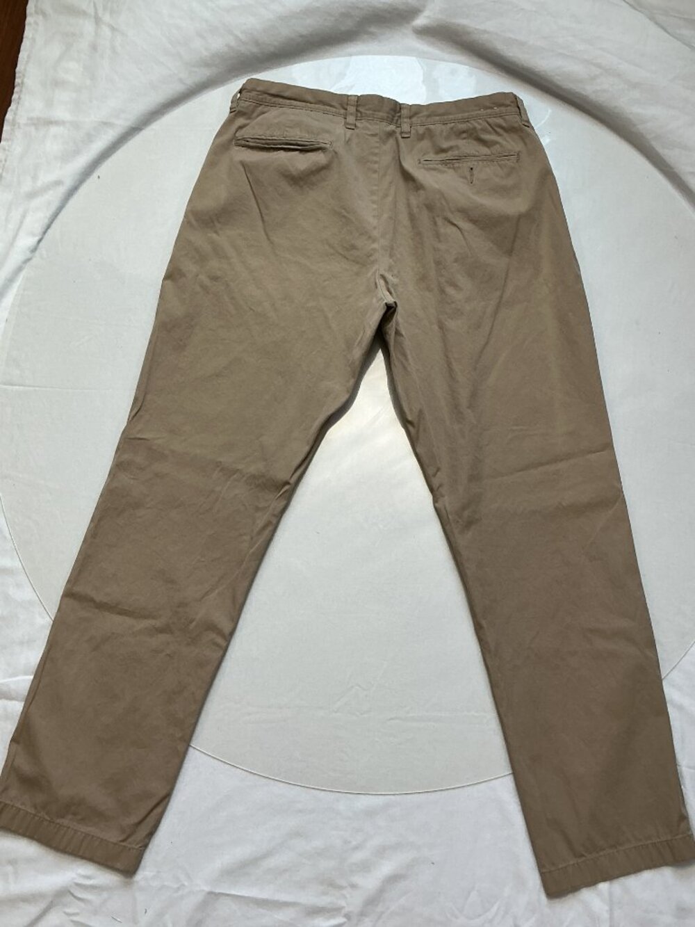 J.Crew Classic Fit 100% Cotton Chino Pants Khaki Tan Men’s 34x32 Straight Leg - Picture 7 of 14
